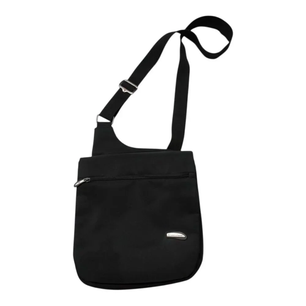 Travelon Anti Theft Crossbody Bag Black RFID Locking Slash Proof Secure Travel